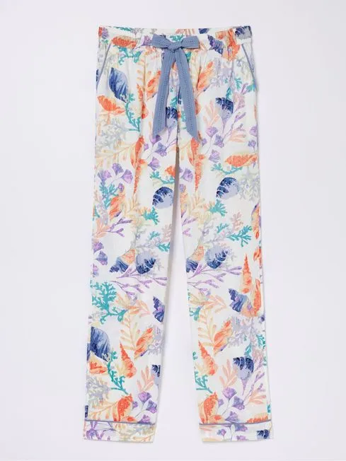 Women Fatface Loungewear Eva Multi Ocean Shell Trousers Women Fatface Loungewear Eva Multi Ocean Shell Trousers