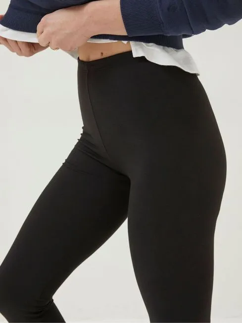 Women Fatface Loungewear Meribel Black Leggings