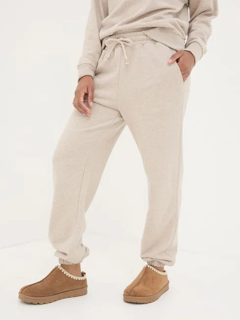 Women Fatface Loungewear Soft Lounge Natural Joggers