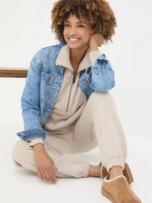 Women Fatface Loungewear Soft Lounge Natural Joggers Women Fatface Loungewear Soft Lounge Natural Joggers