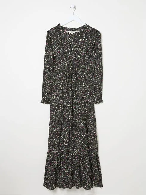 Women Fatface Maxi Dresses Dahlia Black Ditsy Maxi Dress Women Fatface Maxi Dresses Dahlia Black Ditsy Maxi Dress