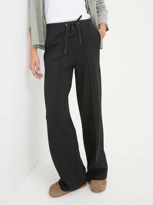 Women Fatface Pants and Leggings Black Ely Wide Leg Trousers Women Fatface Pants and Leggings Black Ely Wide Leg Trousers