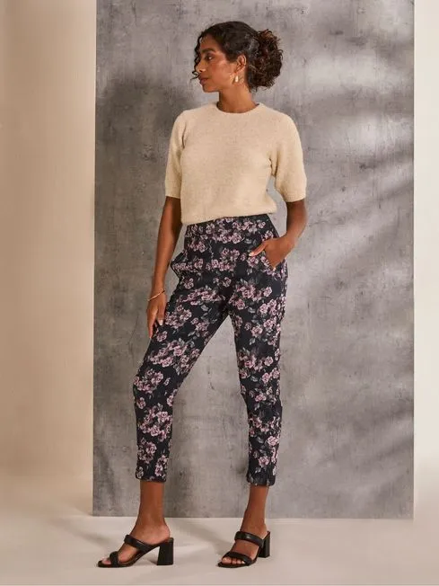 Women Fatface Pants and Leggings Isobel Blue Isobel Jacquard Trouser