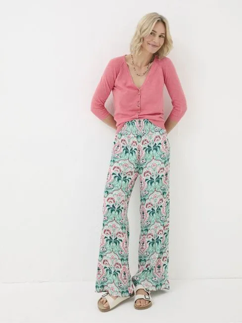 Women Fatface Pants and Leggings Leila Green Mirror Paisley Palazzo Trousers