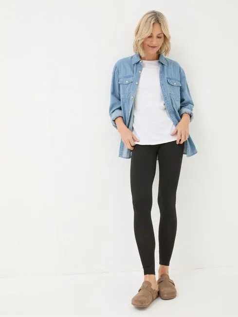 Women Fatface Pants and Leggings Meribel Black Leggings