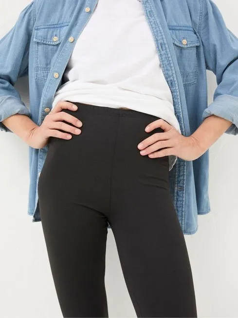 Women Fatface Pants and Leggings Meribel Black Leggings