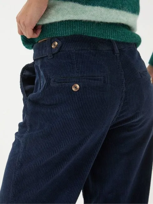 Women Fatface Pants and Leggings Navy Cinnamon Cord Trousers