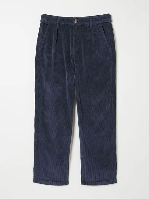 Women Fatface Pants and Leggings Navy Cinnamon Cord Trousers