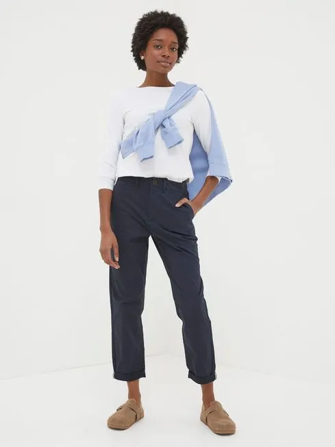 Women Fatface Pants and Leggings Rye Blue Chinos
