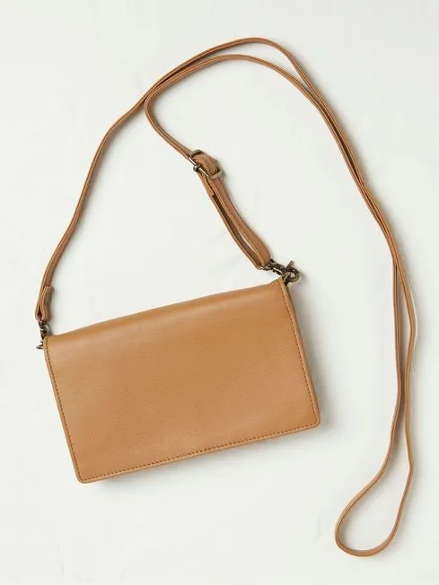 Women Fatface Phone Bags Elodie Brown Mini Phone Bag