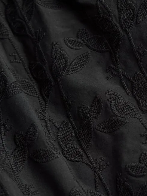 Women Fatface Shirts and Blouses Black Ana 100 Cotton Detail Blouse Women Fatface Shirts and Blouses Black Ana 100 Cotton Detail Blouse