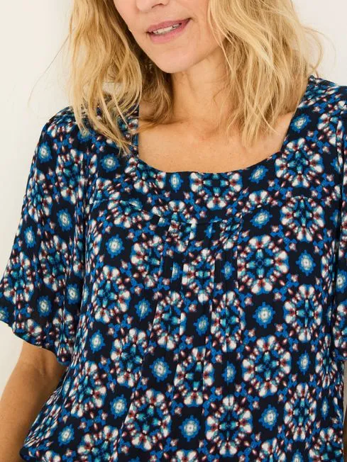 Women Fatface Shirts and Blouses Indigo Blue Kyro Blouse Women Fatface Shirts and Blouses Indigo Blue Kyro Blouse