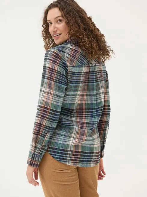 Women Fatface Shirts and Blouses Olivia Multi 100 Cotton Check Shirt