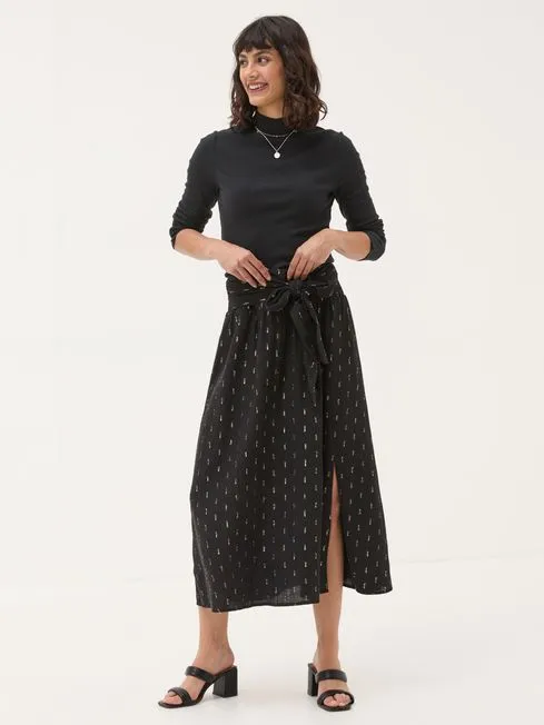 Women Fatface Skirts Black Sascha Detail Skirt