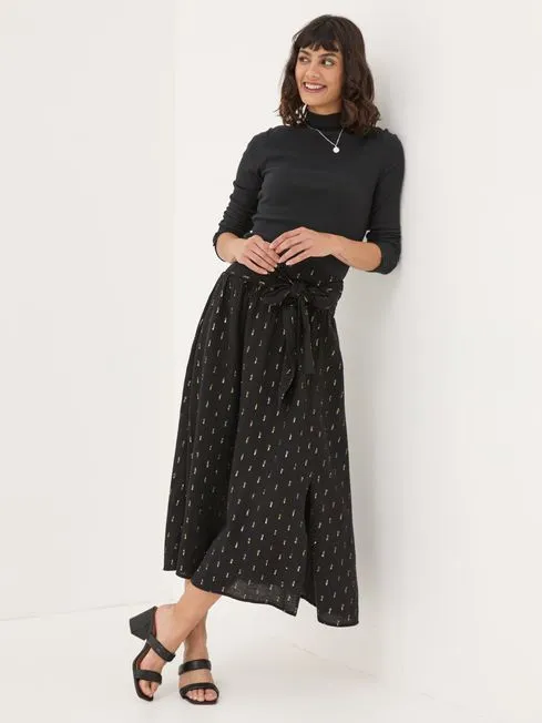 Women Fatface Skirts Black Sascha Detail Skirt Women Fatface Skirts Black Sascha Detail Skirt