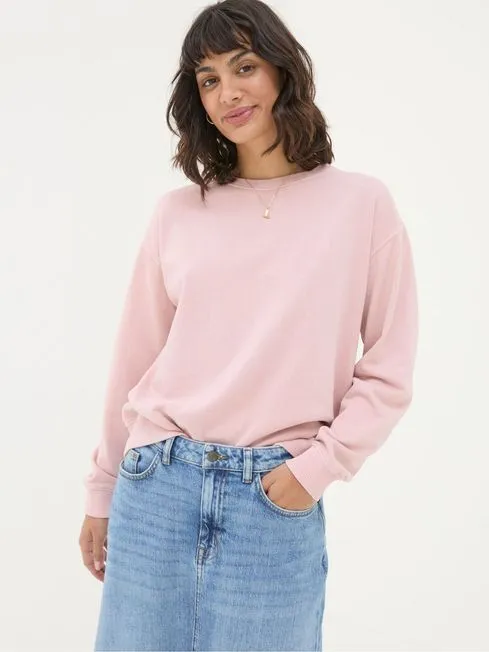 Women Fatface Sweatshirts and Hoodies Georgia Pink Crew Sweatshirt