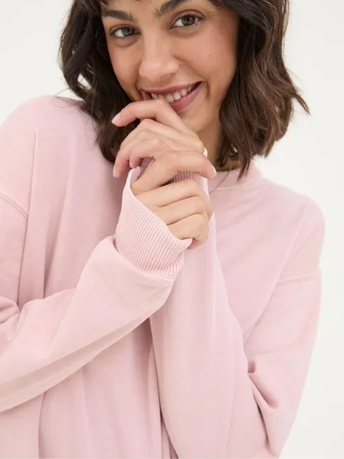 Women Fatface Sweatshirts and Hoodies Georgia Pink Crew Sweatshirt