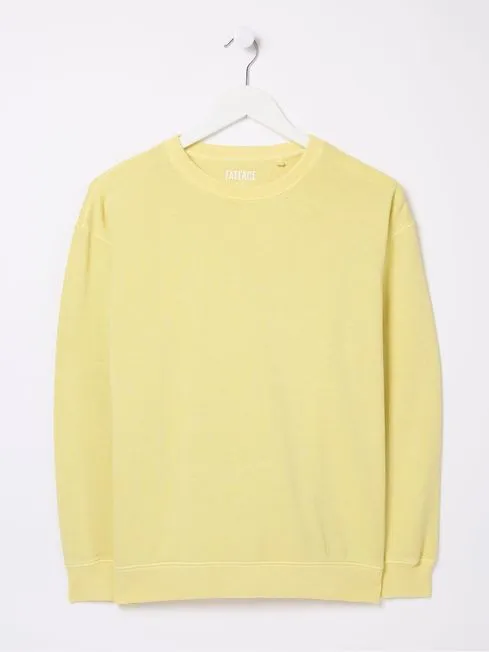 Women Fatface Sweatshirts and Hoodies Georgia Yellow Crew Sweatshirt Women Fatface Sweatshirts and Hoodies Georgia Yellow Crew Sweatshirt