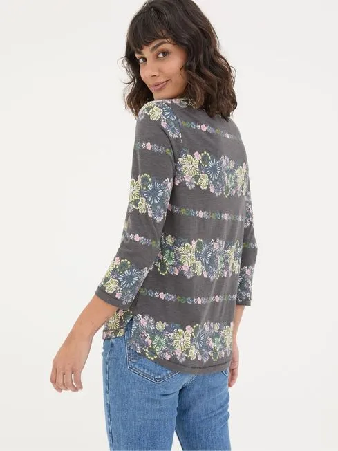 Women Fatface Tops and TShirts Natalie Black Floral Top Women Fatface Tops and TShirts Natalie Black Floral Top