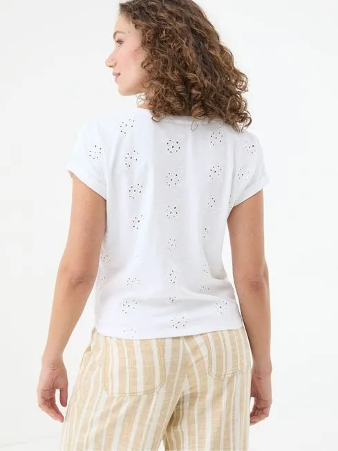 Women Fatface Tops and TShirts Roisin Natural Tie Front Top