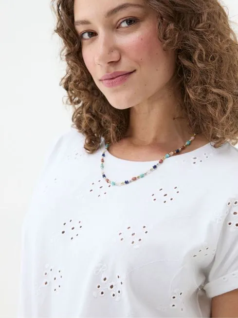 Women Fatface Tops and TShirts Roisin Natural Tie Front Top