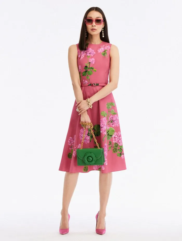 Women For The Bride Oscar De La Renta Degrad Geranium Cotton Poplin Dress Pinkgeranium Women For The Bride Oscar De La Renta Degrad Geranium Cotton Poplin Dress Pinkgeranium