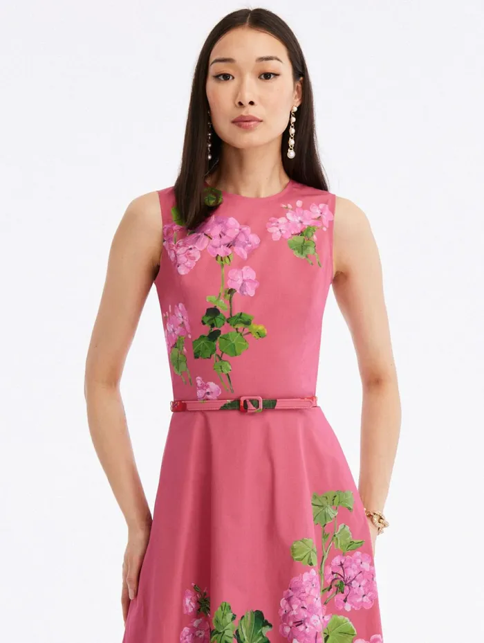 Women For The Bride Oscar De La Renta Degrad Geranium Cotton Poplin Dress Pinkgeranium Women For The Bride Oscar De La Renta Degrad Geranium Cotton Poplin Dress Pinkgeranium