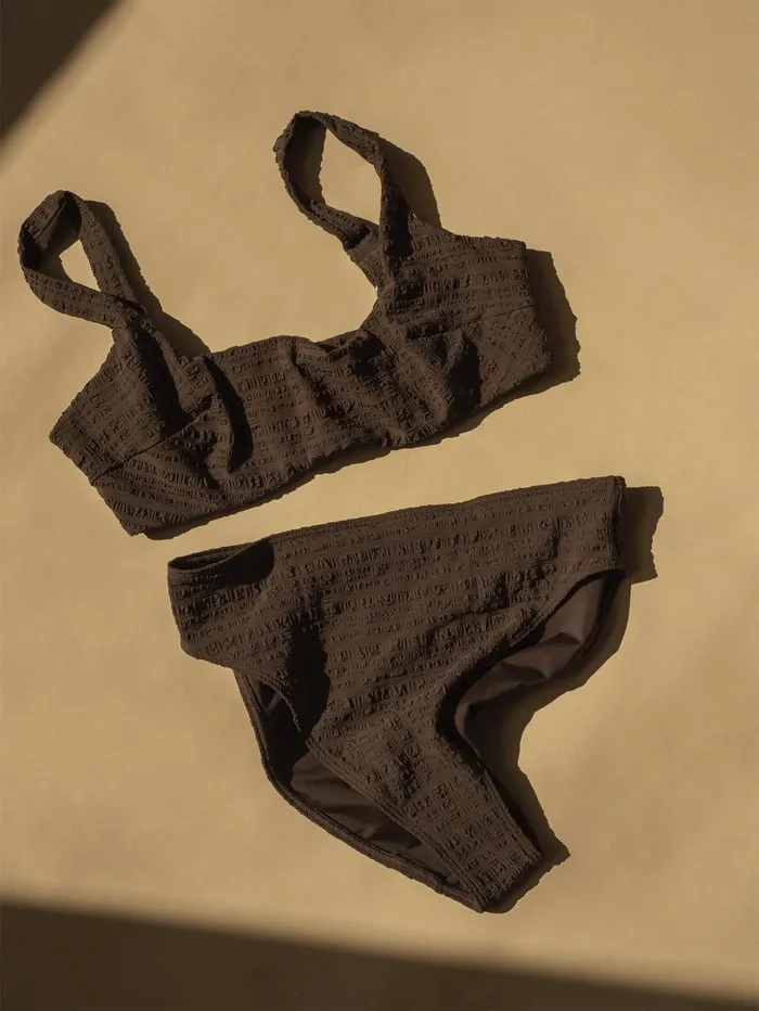 Women Form And Fold 8211 The 90s Rise Bottom In Espresso The UNDONE Swimwear