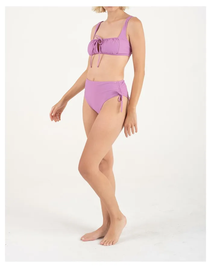 Women GALAMAAR Rouched Bottom Pink Madewell Swim Women GALAMAAR Rouched Bottom Pink Madewell Swim