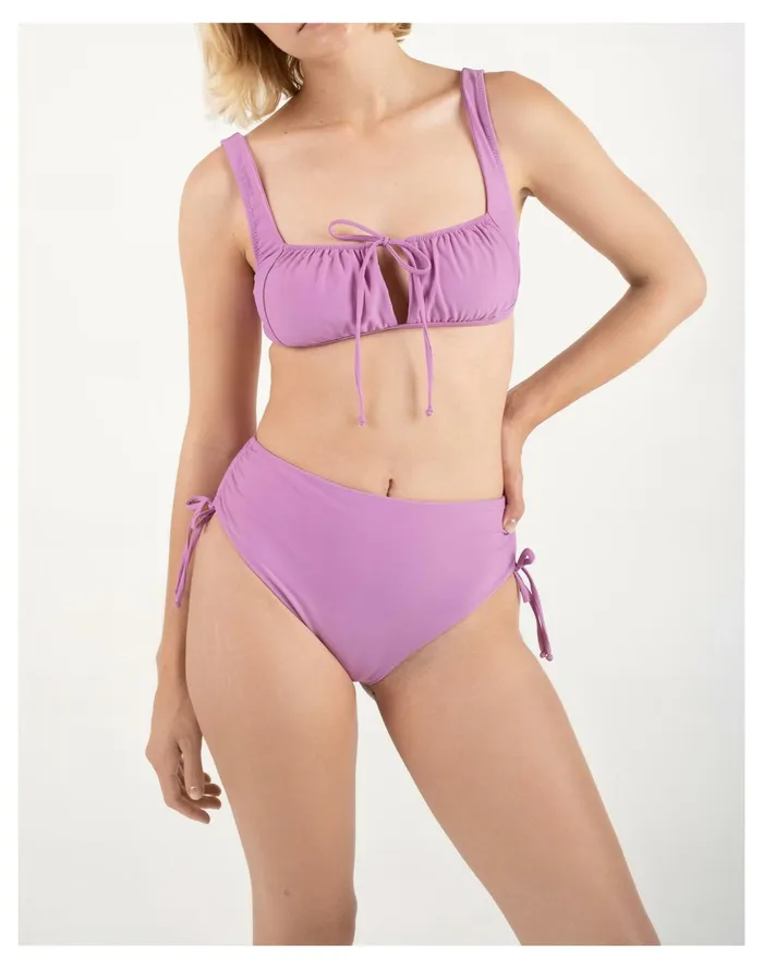 Women GALAMAAR Rouched Bottom Pink Madewell Swim Women GALAMAAR Rouched Bottom Pink Madewell Swim