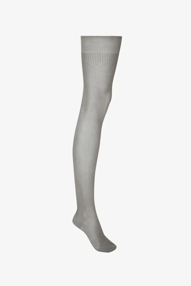 Women Gifts Victoria Beckham Over The Knee Socks In Grey