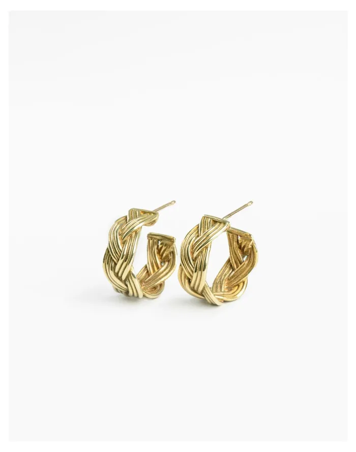 Women Goldeluxe Jewelry Traveler Hoops Brass Madewell Earrings