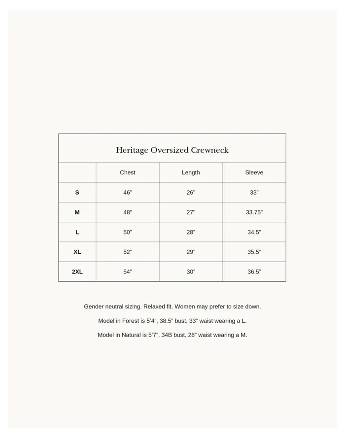 Women Good For Sunday Heritage Oversized Crewneck Natural Madewell Sweatshirts and Sweatpants Women Good For Sunday Heritage Oversized Crewneck Natural Madewell Sweatshirts and Sweatpants