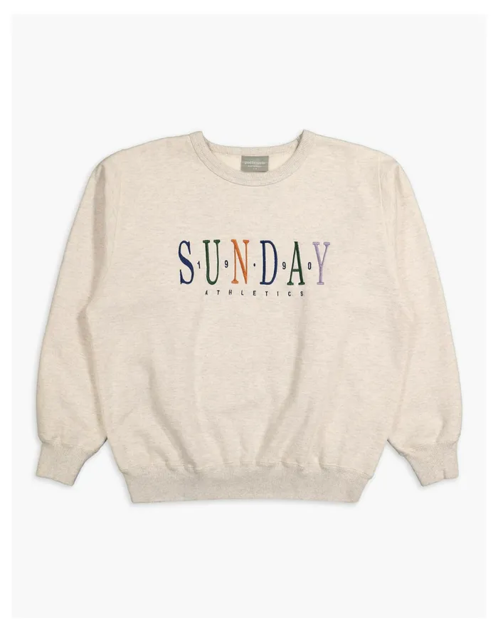 Women Good For Sunday Heritage Oversized Crewneck Natural Madewell Sweatshirts and Sweatpants Women Good For Sunday Heritage Oversized Crewneck Natural Madewell Sweatshirts and Sweatpants