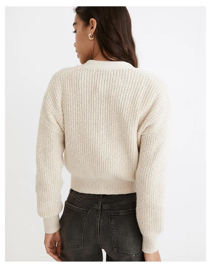 Women Greywood Crop Cardigan Sweater Antique Cream Madewell Sweaters Women Greywood Crop Cardigan Sweater Antique Cream Madewell Sweaters