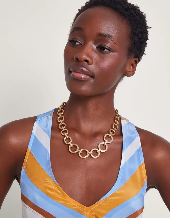 Women Hammered Link Necklace Monsoon Jewellery and Hair