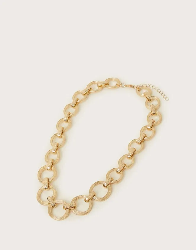 Women Hammered Link Necklace Monsoon Jewellery and Hair