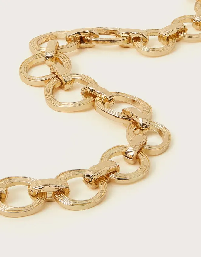 Women Hammered Link Necklace Monsoon Jewellery and Hair