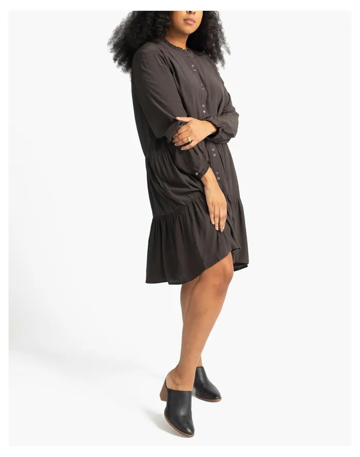 Women HarperSage Flourish Dress Brown Madewell Dresses Women HarperSage Flourish Dress Brown Madewell Dresses