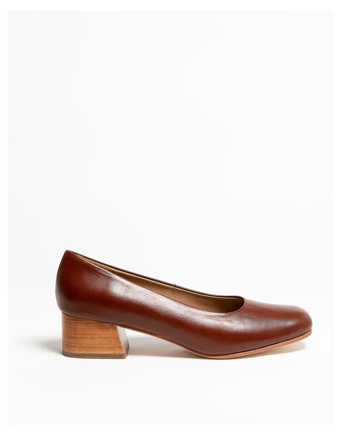 Women HUMA BLANCO Leather Luisa Pumps Chocolate Madewell Heels Women HUMA BLANCO Leather Luisa Pumps Chocolate Madewell Heels