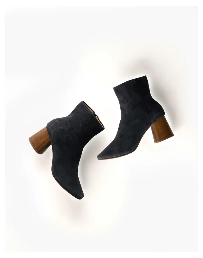 Women HUMA BLANCO Suede Harlow Ankle Boots Slate Madewell Boots