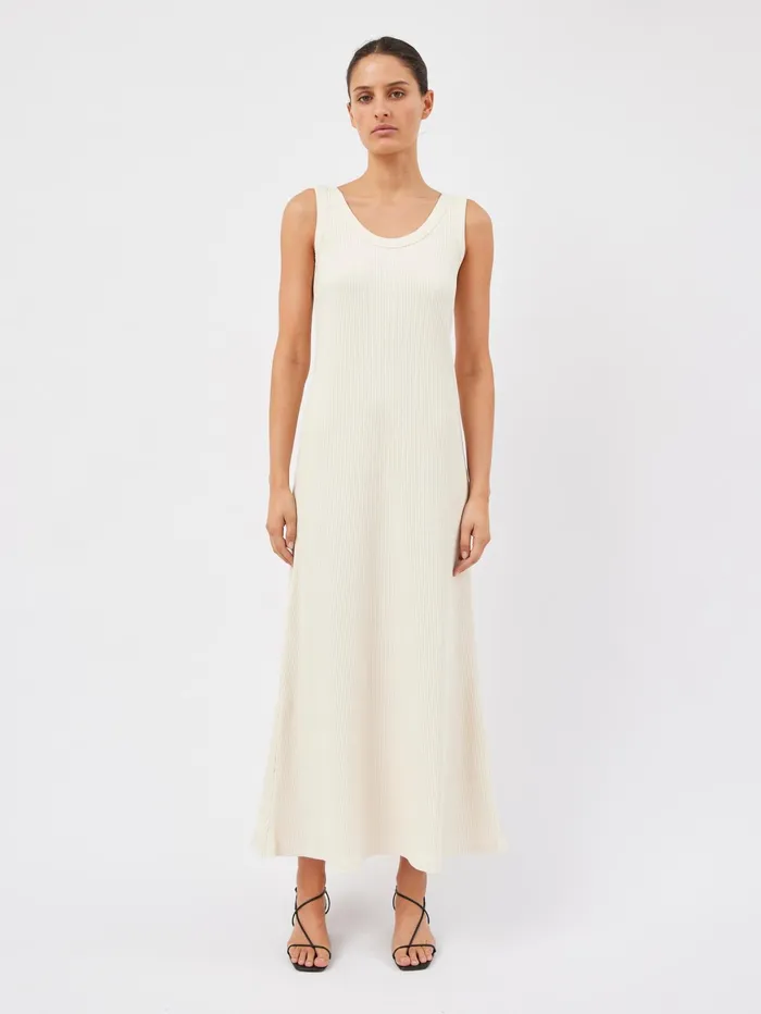 Women Hyde and Stone 8211 Aya Knit Dress In Cream The UNDONE Dresses