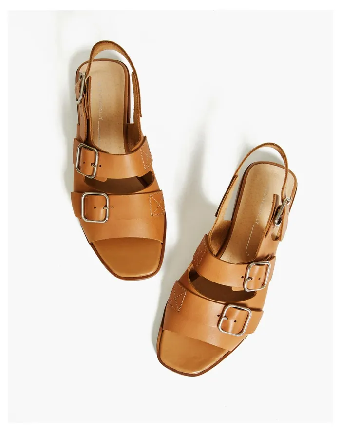 Women INTENTIONALLY BLANK Jiji Sandals In Tan Tan Madewell Sandals