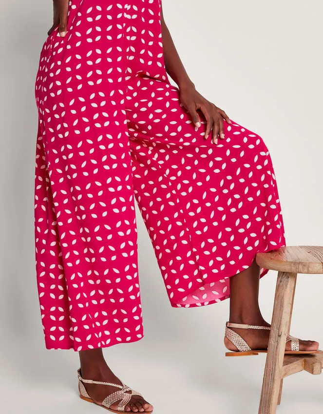 Women Isla Petal Jumpsuit Pink Monsoon Beachwear and Swimwear