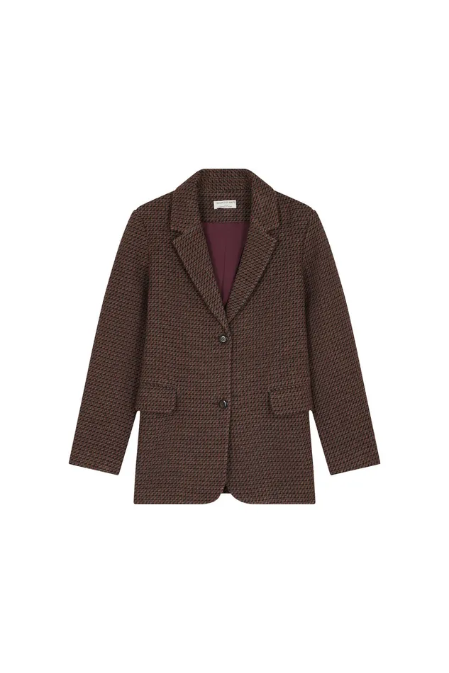 Women Jacket Venise Jacquard Scali Veste Tailleur Laine Multicolore Des Petits Hauts Coats and Jackets