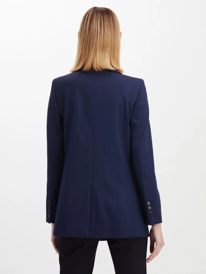 Women Jackets and Coats Oscar De La Renta Double Breasted Jacket Navy Women Jackets and Coats Oscar De La Renta Double Breasted Jacket Navy