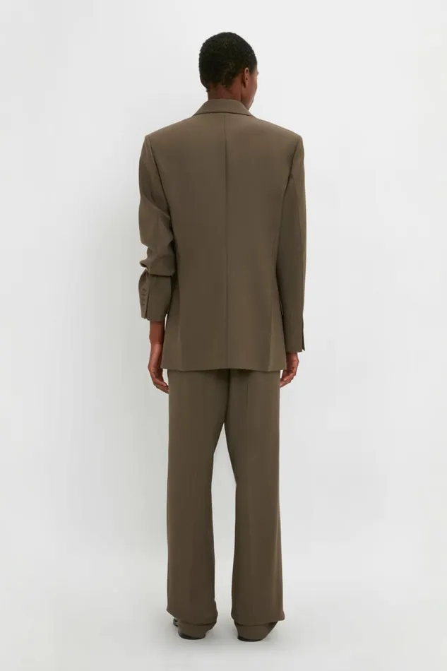 Women Jackets and Coats Victoria Beckham Peak Lapel Jacket In Oregano