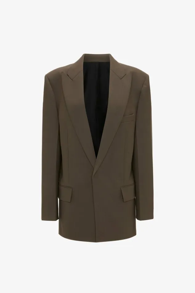 Women Jackets and Coats Victoria Beckham Peak Lapel Jacket In Oregano