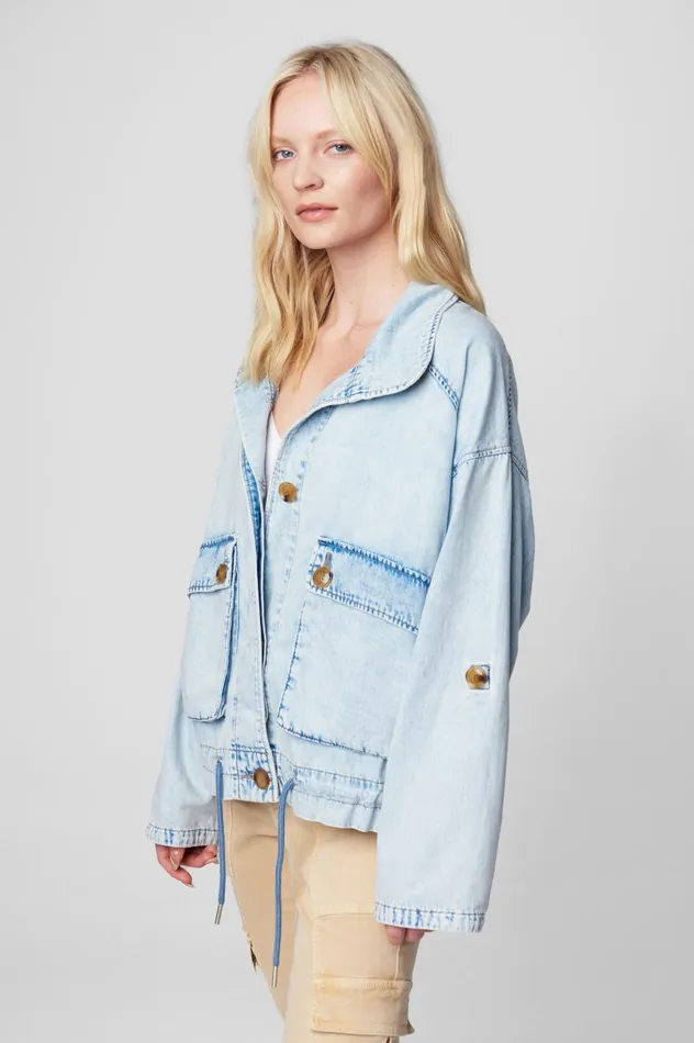 Women Jackets Blank Nyc Blue Lagoon Jacket Women Jackets Blank Nyc Blue Lagoon Jacket