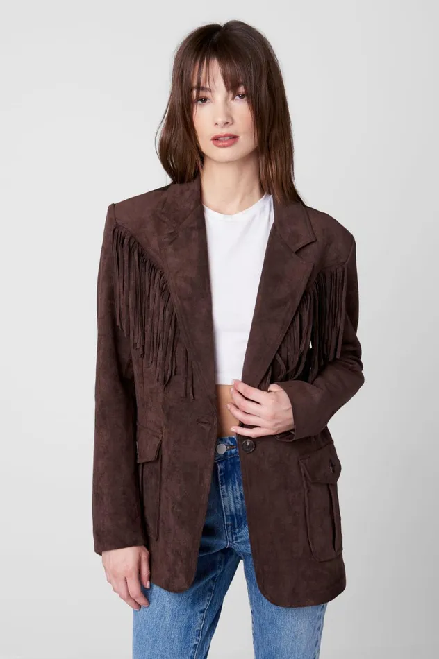 Women Jackets Blank Nyc Chocolate Souffle Jacket